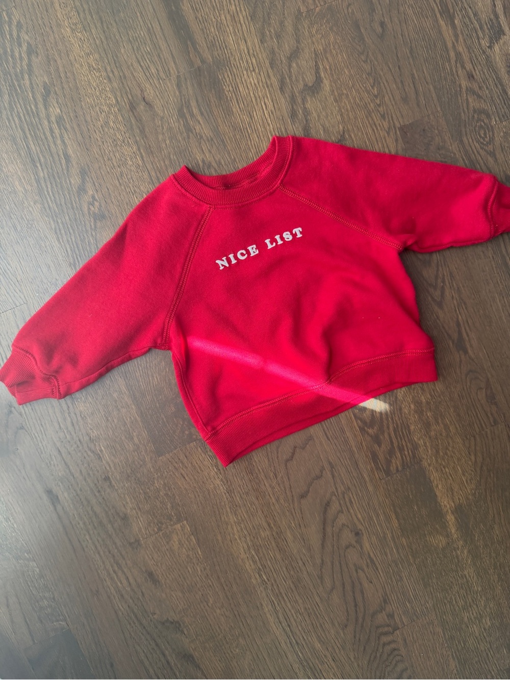 Carter’s Red "Nice List" Kids Sweatshirt